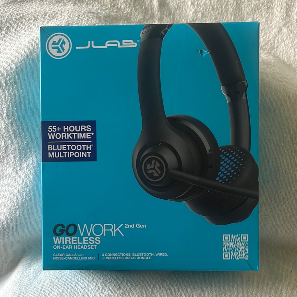 JLab Go Work Wireless On-Ear Headset - Black